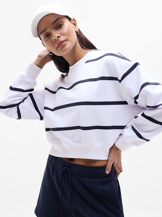 Terry Crop Crew Sweatshirt