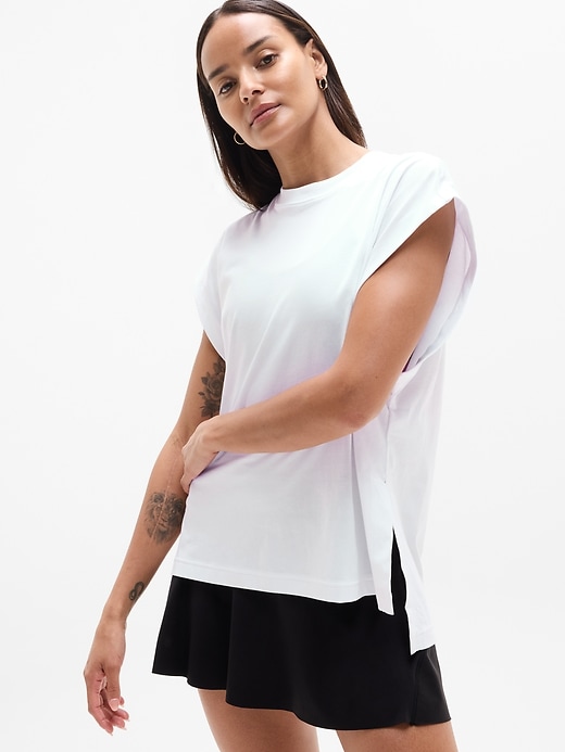 True Cotton Oversized Muscle Tee