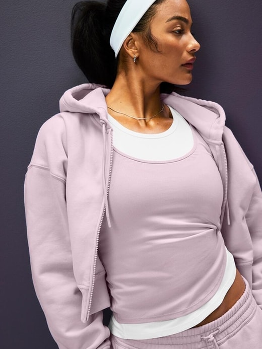 Forever Fleece Crop Full Zip