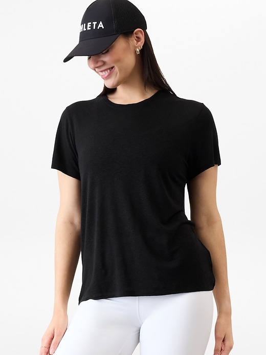 Getaway Linen Blend Tee