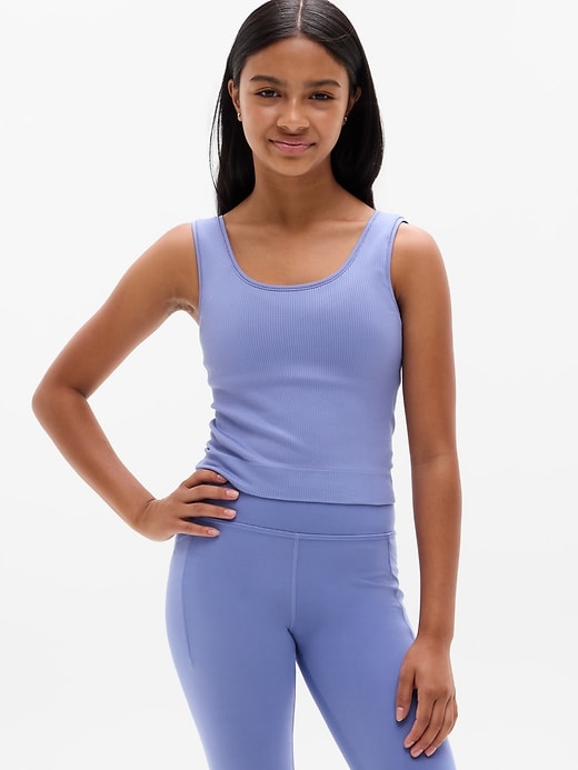 Athleta Girl Rise Above Rib Crop Tank