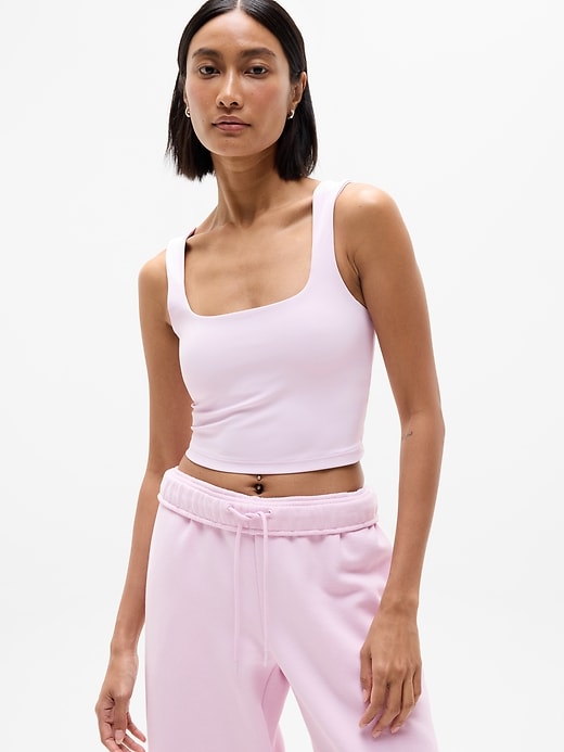 Transcend Square Neck Crop Sports Bra D-DD