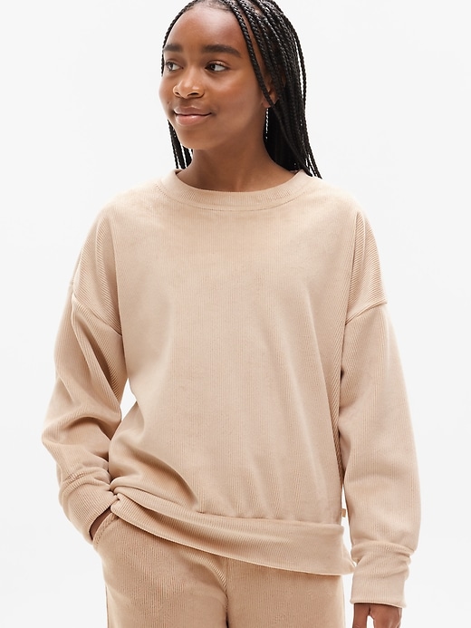 Athleta Girl Cozy Rib Crewneck