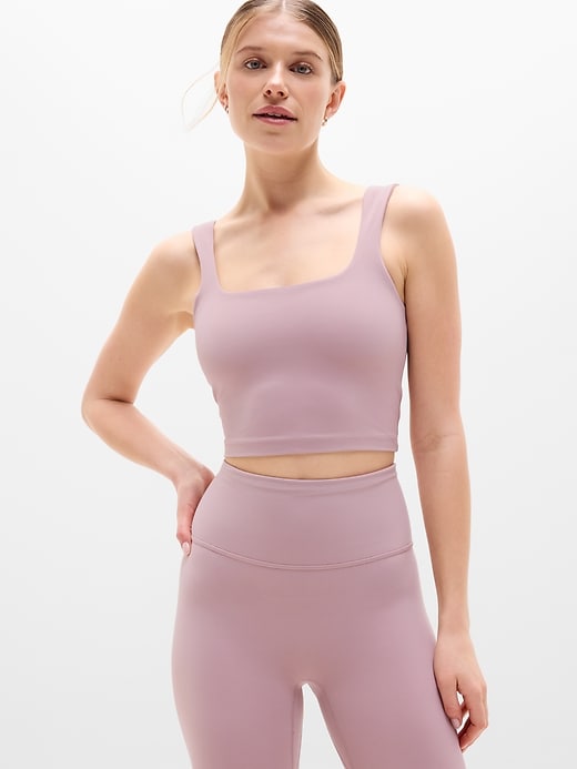 Transcend Square Neck Crop Sports Bra D-DD