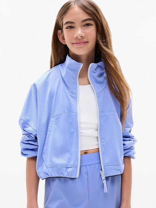 Athleta Girl Reversible Mesh Windbreaker