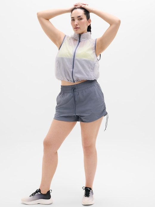 Weekender High Rise Ruched Run Short