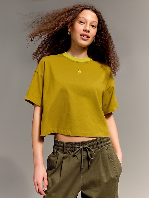 Old Navy x Christopher John Rogers Crop T-Shirt