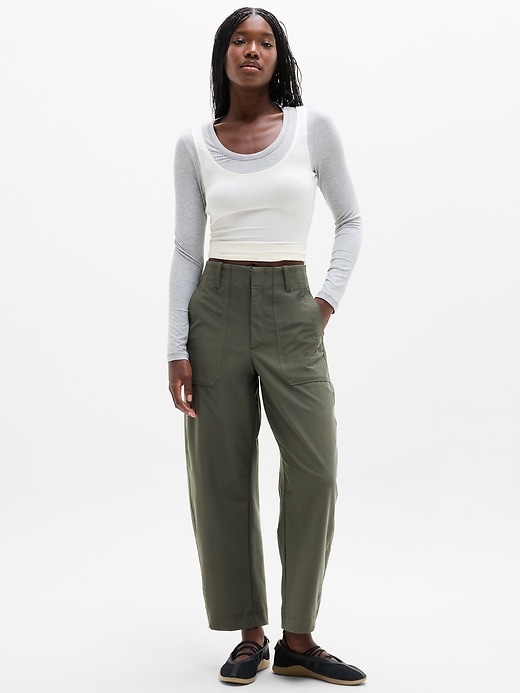 Skyline High Rise Barrel Leg Pant