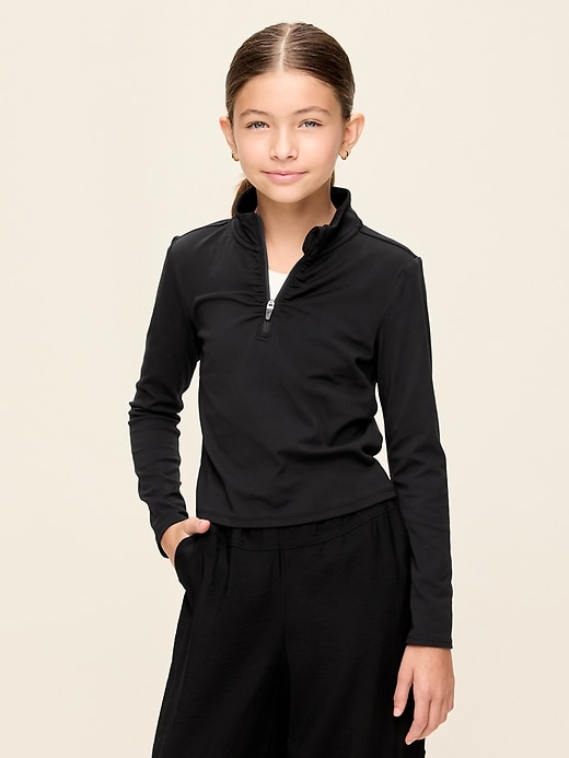 StudioSmooth Half-Zip Performance Top for Girls