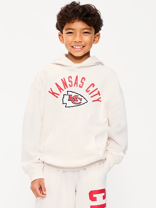 Kansas City Chiefs Oversized Pullover Hoodie for Boys