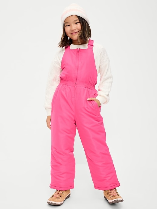 Water-Resistant Snow-Bib Overalls for Girls