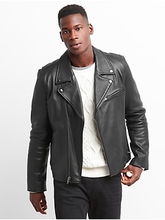 gap leather coat