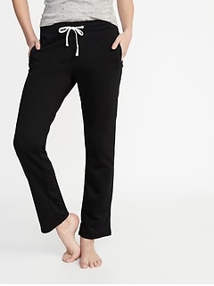 French Terry Straight-Leg Sweatpants for Women