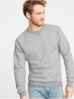 hoodless sweatshirts for men