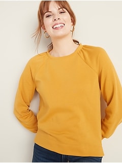 Relaxed French-Terry Sweatshirt for Women