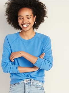 Relaxed Crew-Neck Sweatshirt for Women