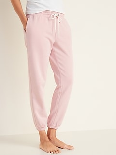 French Terry Cinched-Hem Joggers for Women