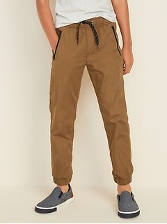 guys khaki joggers