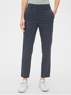 gap checkered pants