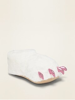 white monster slippers