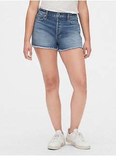 gap jean shorts womens