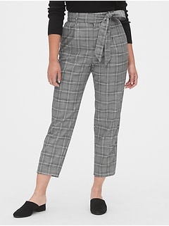 gap checkered pants