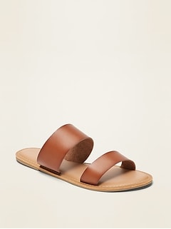 old navy faux leather sandals