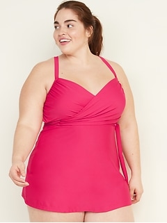 women's plus size swimdress clearance