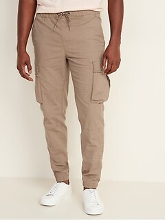 mens white cargo joggers