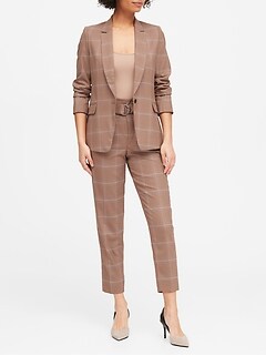 gap modern plaid blazer