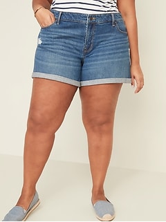 cute plus size jean shorts