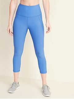 bright blue workout leggings