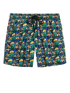 mens lemon swim trunks