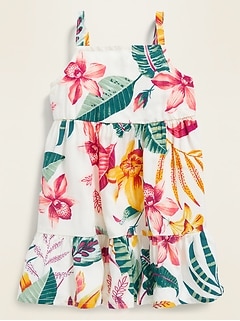 NWT BABY GAP GIRLS DRESS crinkle tiered stripe you pick size