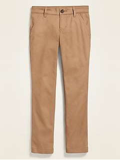 girls khaki jeggings