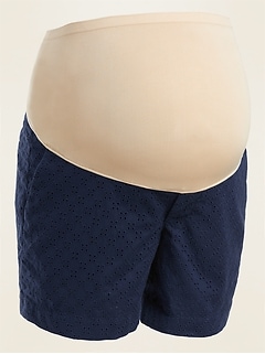 old navy maternity jean shorts