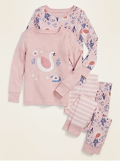 NWT GIRLS OLD NAVY PAJAMAS PJS SIZE 4T 5T call me a dreamer stars 2 piece set