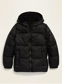 boys hooded puffer coat