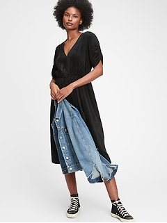 gap denim maxi dress