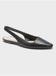 banana republic black flats