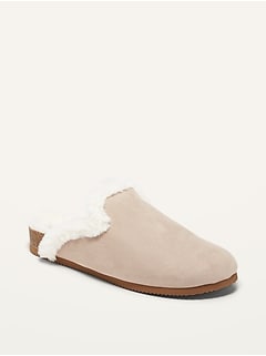 old navy suede mules