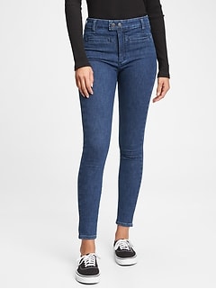 sky high rise mom jeans with washwell