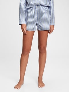 gap poplin pajama shorts