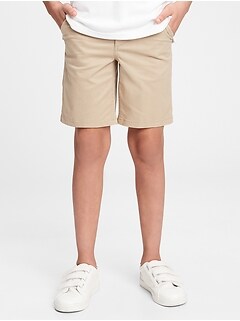 Details about   NWT GAP KIDS BOYS SZ 10 FLAT FRONT LIVED IN KHAKI SHORTS ADJUSTABLE WAIST STRETC 