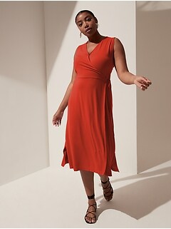 banana republic orange dress