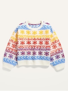 old navy snowflake sweater