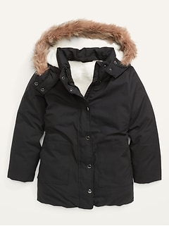 Oldnavy Faux-Fur-Trim Hooded Parka Coat for Girls