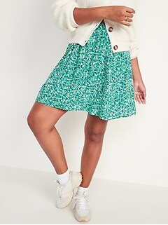 old navy plaid skater skirt