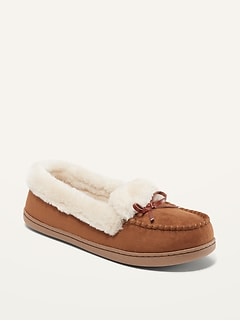 women's sherpa moccasins