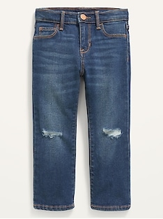 Oldnavy High-Waisted Ripped Flare Jeans for Toddler Girls